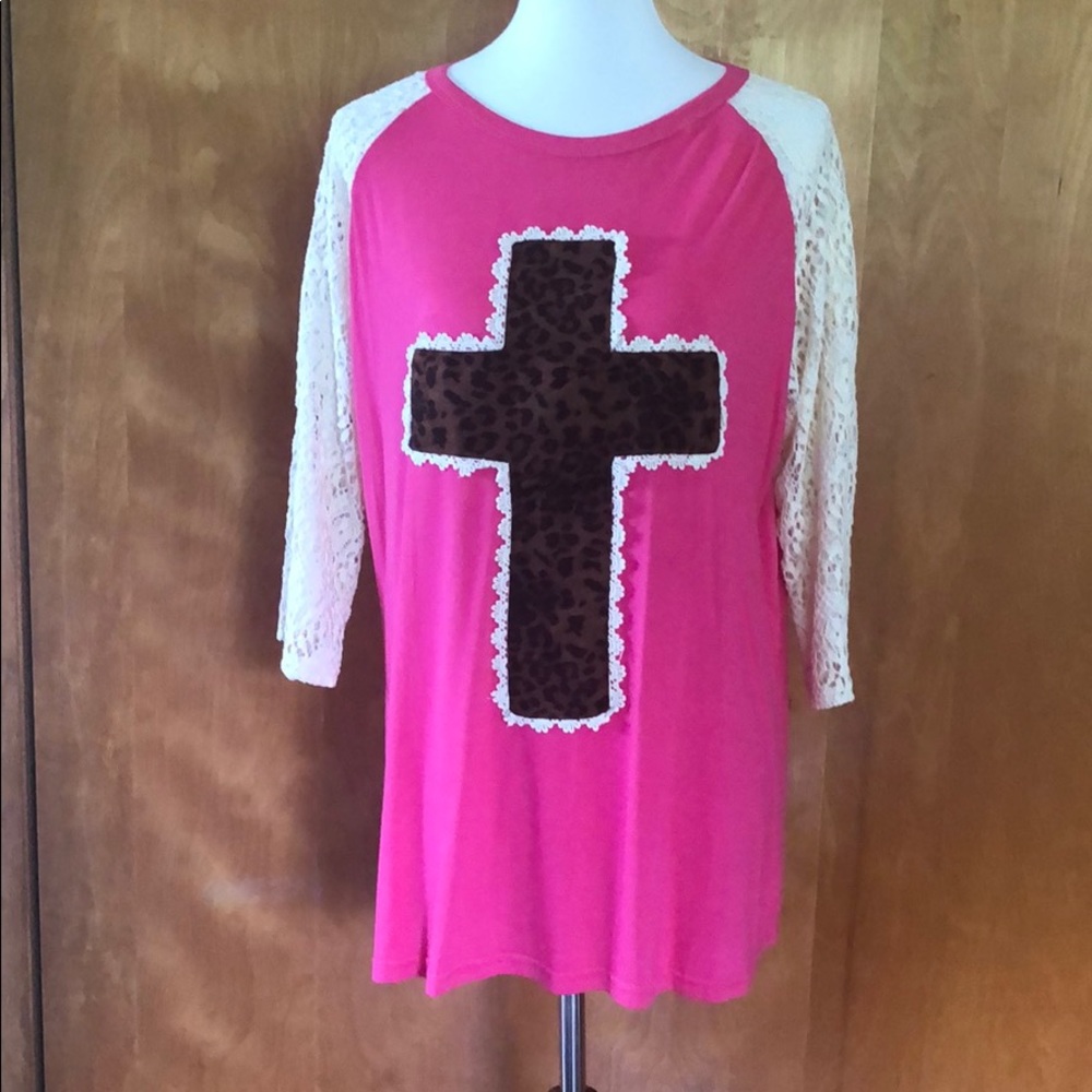 Southern Grace lace sleeve Tunic